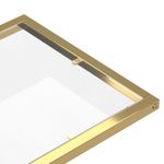 Casa si Gradina - Mobilier - Mese si birouri - Mese living - Masa laterala de calculator, 50x35x65 cm, sticla transparenta - Infinity.ro