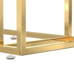 Casa si Gradina - Mobilier - Mese si birouri - Mese living - Masa laterala de calculator, 50x35x65 cm, sticla transparenta - Infinity.ro
