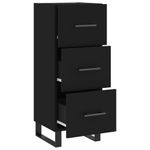 Casa si Gradina - Mobilier - Comode si corpuri - Comode - Servanta, negru, 34,5x34x90 cm, lemn compozit - Infinity.ro