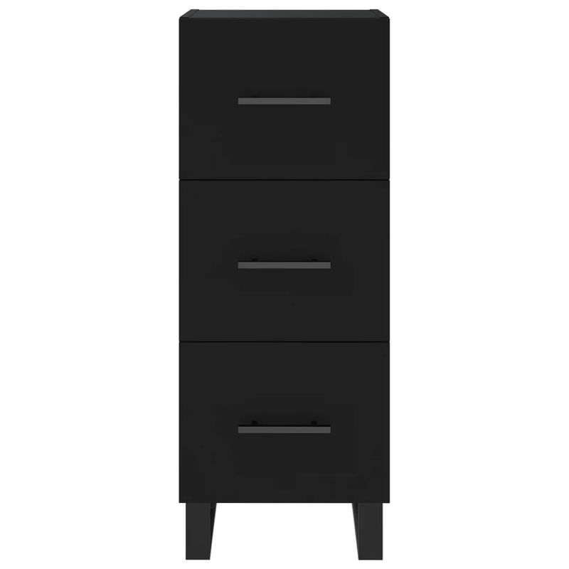 Casa si Gradina - Mobilier - Comode si corpuri - Comode - Servanta, negru, 34,5x34x90 cm, lemn compozit - Infinity.ro