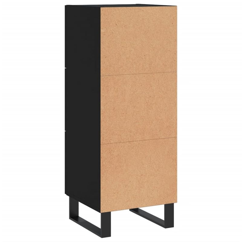 Casa si Gradina - Mobilier - Comode si corpuri - Comode - Servanta, negru, 34,5x34x90 cm, lemn compozit - Infinity.ro