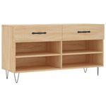 Casa si Gradina - Mobilier - Organizare si depozitare - Organizator incaltaminte - Bancheta pantofar, stejar sonoma, 102x35x55 cm, lemn prelucrat - Infinity.ro
