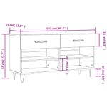 Casa si Gradina - Mobilier - Organizare si depozitare - Organizator incaltaminte - Bancheta pantofar, stejar sonoma, 102x35x55 cm, lemn prelucrat - Infinity.ro