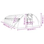 Casa si Gradina - Gradinarit si plante - Sere si solarii - Sera cu cadru din otel, verde, 40 m², 10x4x2 m - Infinity.ro
