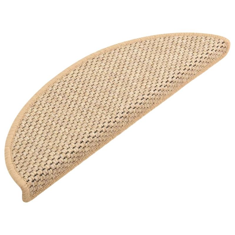 Casa si Gradina - Textile si covoare - Covoare - Covoare casa - Covorase scari autoadezive 15 buc. bej deschis 65x21x4cm sisal - Infinity.ro