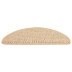 Casa si Gradina - Textile si covoare - Covoare - Covoare casa - Covorase scari autoadezive 15 buc. bej deschis 65x21x4cm sisal - Infinity.ro