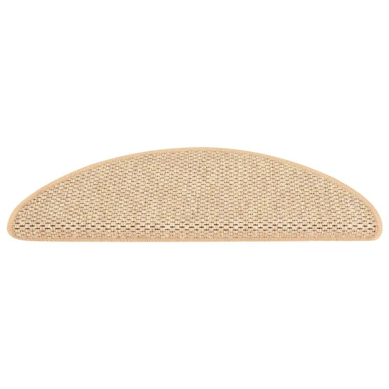 Casa si Gradina - Textile si covoare - Covoare - Covoare casa - Covorase scari autoadezive 15 buc. bej deschis 65x21x4cm sisal - Infinity.ro