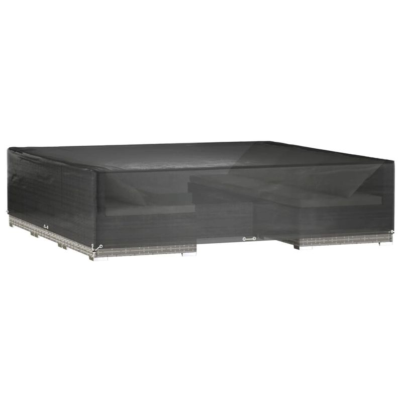 Casa si Gradina - Textile si covoare - Huse pentru mobilier - Huse mobilier gradina, 2 buc, 16 ocheti, 240x240x55 cm, patrat - Infinity.ro