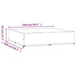Casa si Gradina - Textile si covoare - Huse pentru mobilier - Huse mobilier gradina, 2 buc, 16 ocheti, 240x240x55 cm, patrat - Infinity.ro