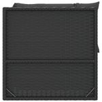 Casa si Gradina - Gradina si terasa - Mobilier exterior - Seturi mobila gradina - Set sezlonguri de gradina, 2 piese, cu perne, negru, poliratan - Infinity.ro