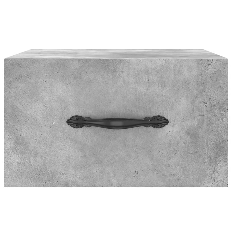 Casa si Gradina - Mobilier - Comode si corpuri - Noptiere - Noptiera de perete, gri beton, 35x35x20 cm - Infinity.ro