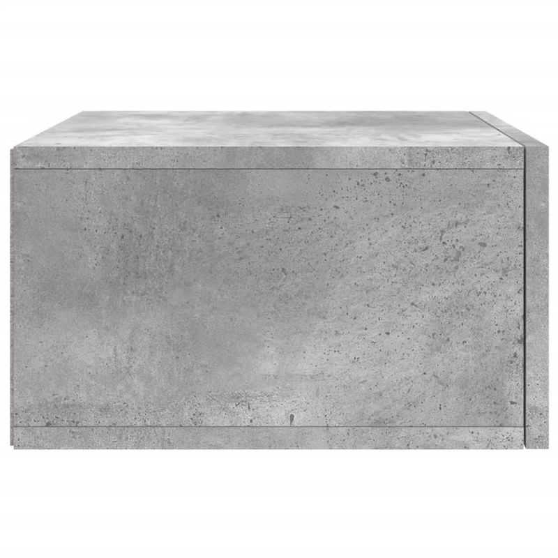 Casa si Gradina - Mobilier - Comode si corpuri - Noptiere - Noptiera de perete, gri beton, 35x35x20 cm - Infinity.ro
