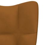 Casa si Gradina - Mobilier - Scaune si fotolii - Fotolii - Fotoliu de relaxare, maro, catifea - Infinity.ro