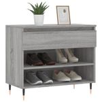 Casa si Gradina - Mobilier - Organizare si depozitare - Organizator incaltaminte - Pantofar, gri sonoma, 70x36x60 cm, lemn prelucrat - Infinity.ro