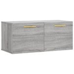 Casa si Gradina - Mobilier - Dulapuri si sifoniere - Dulapuri - Dulap de perete, gri sonoma, 80x36,5x35 cm, lemn compozit - Infinity.ro