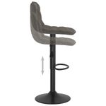 Casa si Gradina - Mobilier - Scaune si fotolii - Scaune - Scaune de bar, 2 buc., gri inchis, catifea - Infinity.ro