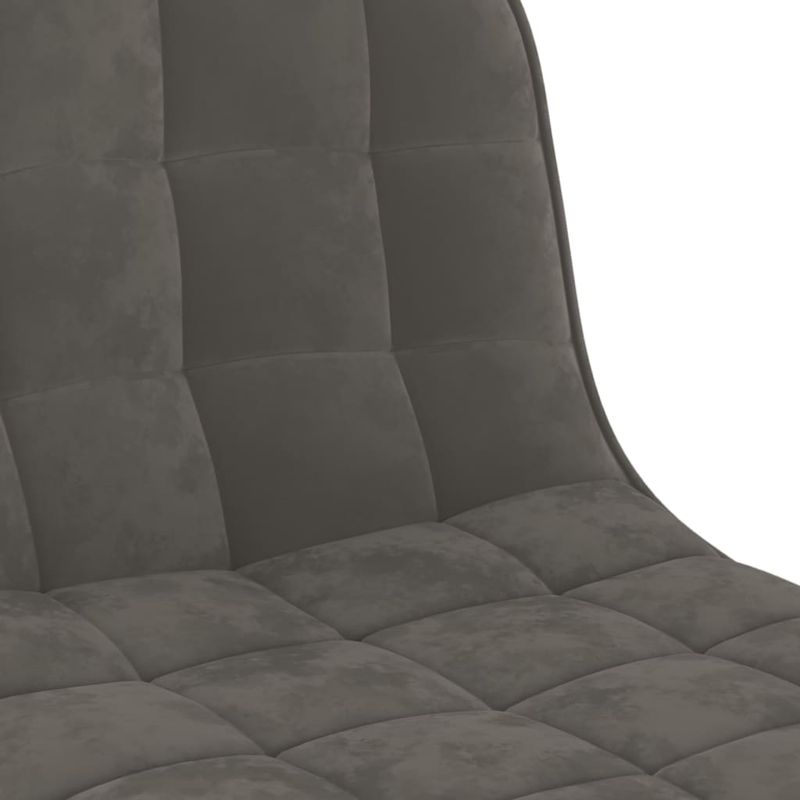 Casa si Gradina - Mobilier - Scaune si fotolii - Scaune - Scaune de bar, 2 buc., gri inchis, catifea - Infinity.ro