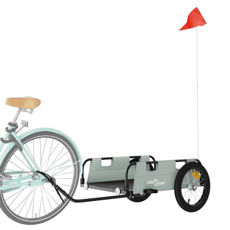 Sport si Outdoor - Ciclism - Accesorii pentru biciclete - Remorci biciclete - Remorca de bicicleta, textil oxford și fier, mărime 126x63x36 cm - Infinity.ro