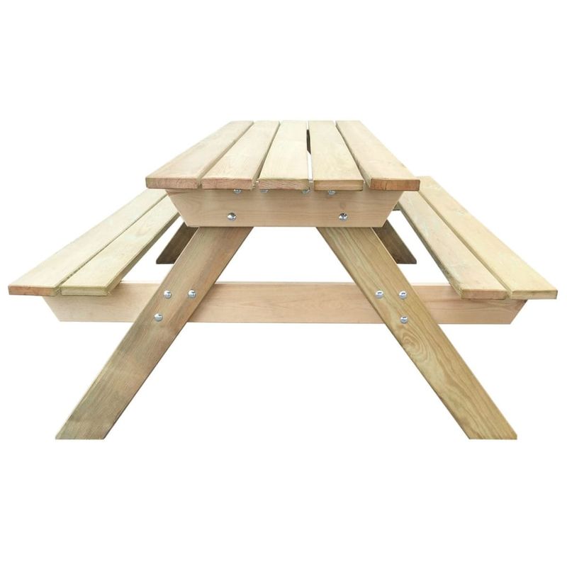 Casa si Gradina - Gradina si terasa - Mobilier exterior - Mese gradina - Masa de picnic, 150 x 135 x 71,5 cm, lemn - Infinity.ro