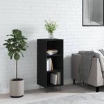 Casa si Gradina - Mobilier - Comode si corpuri - Comode - Servanta, negru, 34,5x32,5x90 cm, lemn compozit - Infinity.ro