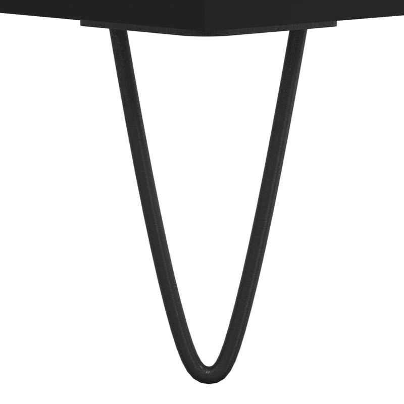 Casa si Gradina - Mobilier - Comode si corpuri - Comode - Servanta, negru, 34,5x32,5x90 cm, lemn compozit - Infinity.ro