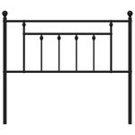 Casa si Gradina - Mobilier - Paturi si accesorii - Accesorii paturi - Tablie de pat metalica, negru, 107 cm - Infinity.ro