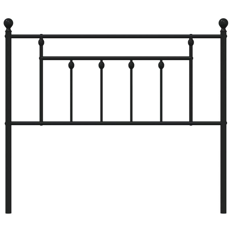 Casa si Gradina - Mobilier - Paturi si accesorii - Accesorii paturi - Tablie de pat metalica, negru, 107 cm - Infinity.ro