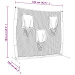 Sport si Outdoor - Sporturi de echipa - Alte sporturi de echipa - Baseball - Plasa de baseball portabila negru/rosu 183x105x183 cm poliester - Infinity.ro