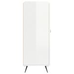 Casa si Gradina - Mobilier - Comode si corpuri - Comode - Servanta, alb extralucios, 69,5x34x90 cm, lemn compozit - Infinity.ro