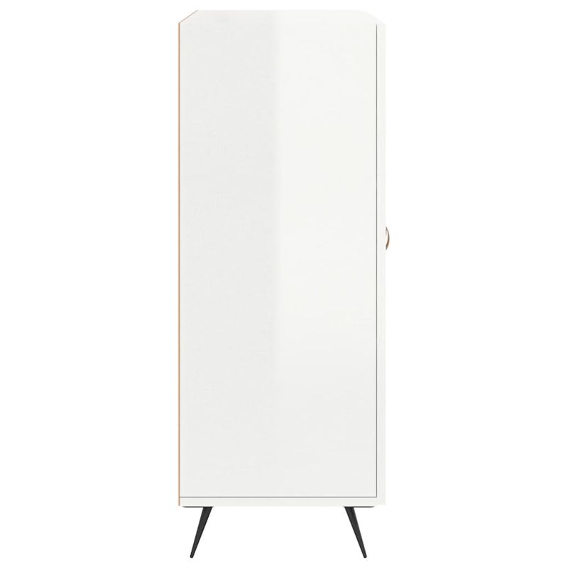 Casa si Gradina - Mobilier - Comode si corpuri - Comode - Servanta, alb extralucios, 69,5x34x90 cm, lemn compozit - Infinity.ro