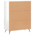 Casa si Gradina - Mobilier - Comode si corpuri - Comode - Servanta, alb extralucios, 69,5x34x90 cm, lemn compozit - Infinity.ro