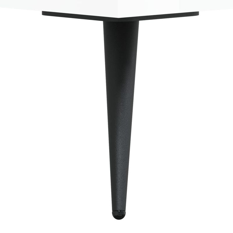 Casa si Gradina - Mobilier - Comode si corpuri - Comode - Servanta, alb extralucios, 69,5x34x90 cm, lemn compozit - Infinity.ro