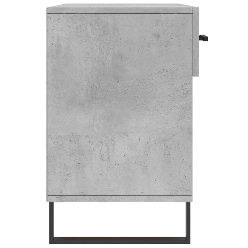 Casa si Gradina - Mobilier - Organizare si depozitare - Organizator incaltaminte - Bancheta pantofar, gri beton, 102x35x55 cm, lemn prelucrat - Infinity.ro
