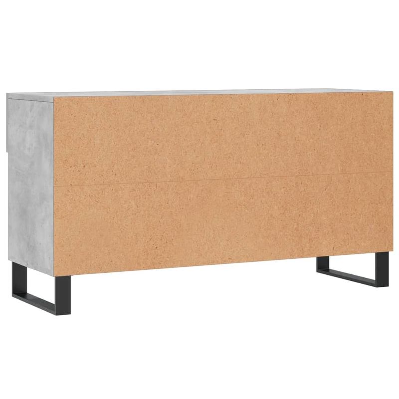 Casa si Gradina - Mobilier - Organizare si depozitare - Organizator incaltaminte - Bancheta pantofar, gri beton, 102x35x55 cm, lemn prelucrat - Infinity.ro