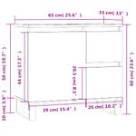 Casa si Gradina - Mobilier - Mobilier baie - Comode baie - Comoda de baie, gri beton, 65x33x60 cm, lemn prelucrat - Infinity.ro
