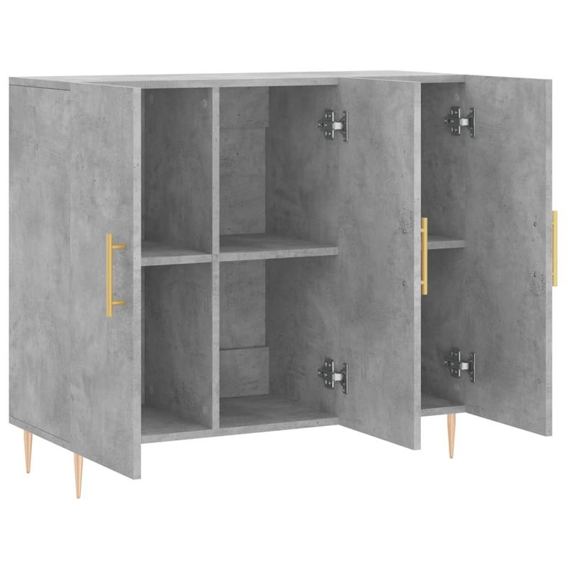Casa si Gradina - Mobilier - Comode si corpuri - Comode - Servanta, gri beton, 90x34x80 cm, lemn compozit - Infinity.ro