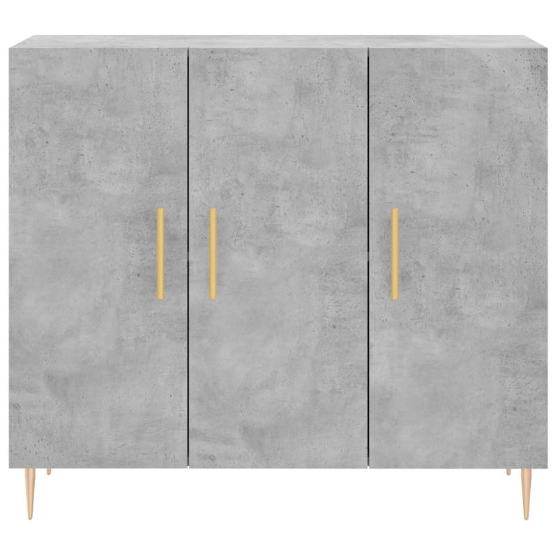 Casa si Gradina - Mobilier - Comode si corpuri - Comode - Servanta, gri beton, 90x34x80 cm, lemn compozit - Infinity.ro
