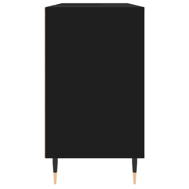 Casa si Gradina - Mobilier - Mobilier baie - Comode baie - Comoda pentru baie, negru, 80x33x60 cm, lemn compozit - Infinity.ro