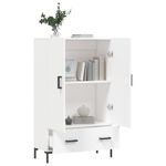 Casa si Gradina - Mobilier - Comode si corpuri - Corpuri bucatarie - Dulap inalt, alb, 69,5x31x115 cm, lemn prelucrat - Infinity.ro