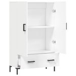 Casa si Gradina - Mobilier - Comode si corpuri - Corpuri bucatarie - Dulap inalt, alb, 69,5x31x115 cm, lemn prelucrat - Infinity.ro