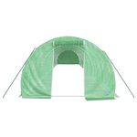 Casa si Gradina - Gradinarit si plante - Sere si solarii - Sera cu cadru din otel, verde, 48 m², 16x3x2 m - Infinity.ro