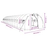 Casa si Gradina - Gradinarit si plante - Sere si solarii - Sera cu cadru din otel, verde, 48 m², 16x3x2 m - Infinity.ro