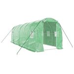 Casa si Gradina - Gradinarit si plante - Sere si solarii - Sera cu cadru din otel, verde, 12 m², 6x2x2 m - Infinity.ro