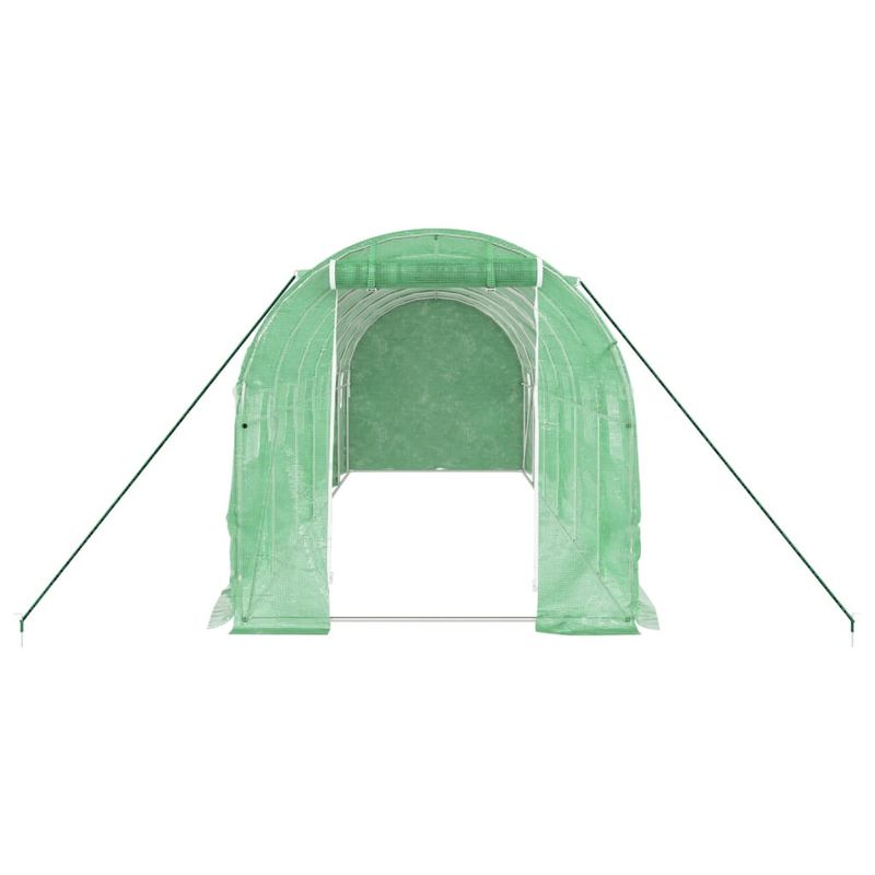 Casa si Gradina - Gradinarit si plante - Sere si solarii - Sera cu cadru din otel, verde, 12 m², 6x2x2 m - Infinity.ro