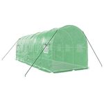 Casa si Gradina - Gradinarit si plante - Sere si solarii - Sera cu cadru din otel, verde, 12 m², 6x2x2 m - Infinity.ro