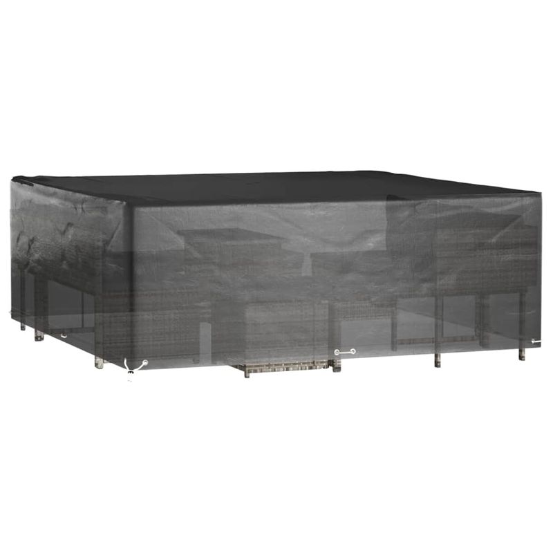 Casa si Gradina - Textile si covoare - Huse pentru mobilier - Huse mobilier gradina, 2 buc, 16 ocheti, 300x300x75 cm, patrat - Infinity.ro