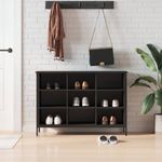 Casa si Gradina - Mobilier - Organizare si depozitare - Organizator incaltaminte - Pantofar, negru, 100x35x70 cm, lemn compozit - Infinity.ro