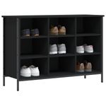 Casa si Gradina - Mobilier - Organizare si depozitare - Organizator incaltaminte - Pantofar, negru, 100x35x70 cm, lemn compozit - Infinity.ro