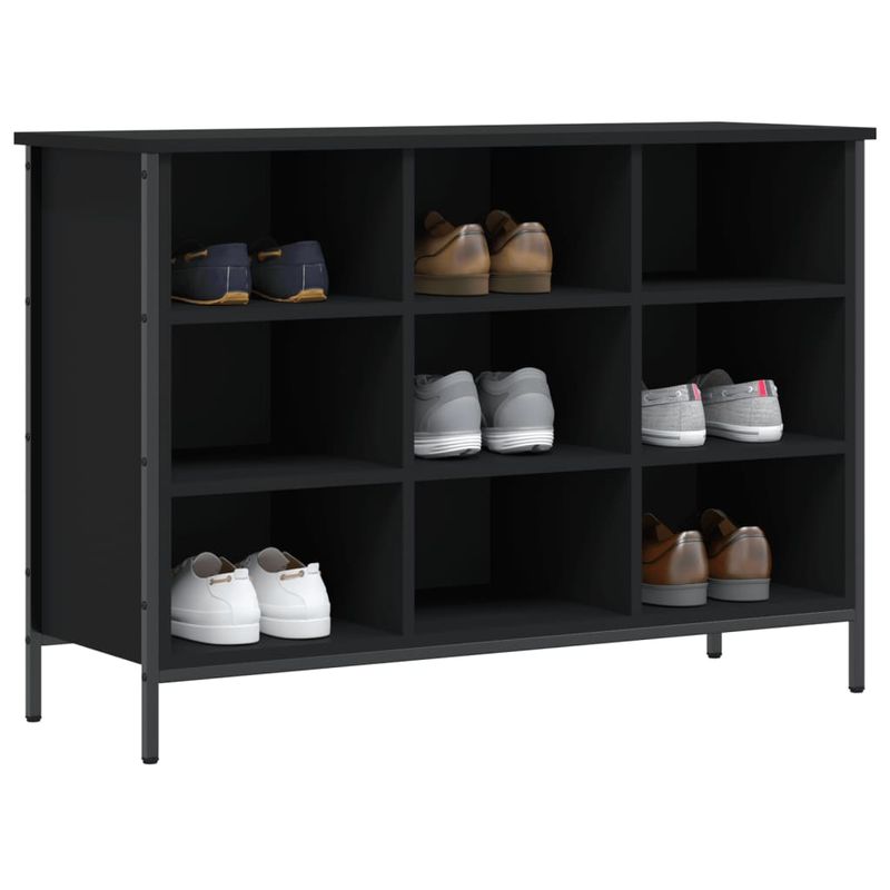 Casa si Gradina - Mobilier - Organizare si depozitare - Organizator incaltaminte - Pantofar, negru, 100x35x70 cm, lemn compozit - Infinity.ro