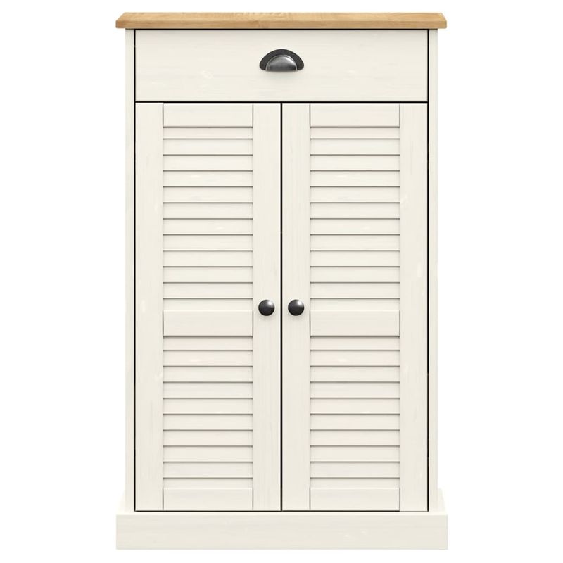 Casa si Gradina - Mobilier - Organizare si depozitare - Organizator incaltaminte - Dulap de pantofi VIGO, alb, 60x35x96 cm, lemn masiv de pin - Infinity.ro